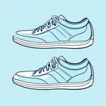 comfortable light blue shoes image